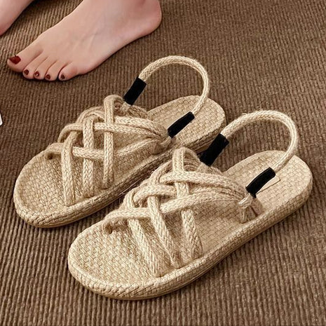 Braided Hemp Rope Sandals