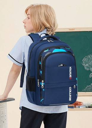 Simple Waterproof Multi-compartment Large Capacity Backpack