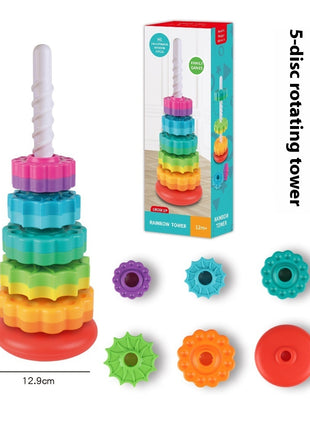 Rotating Tower Toy Baby Early Education Intellectual Development Intelligence Ferrule