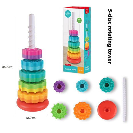 Rotating Tower Toy Baby Early Education Intellectual Development Intelligence Ferrule