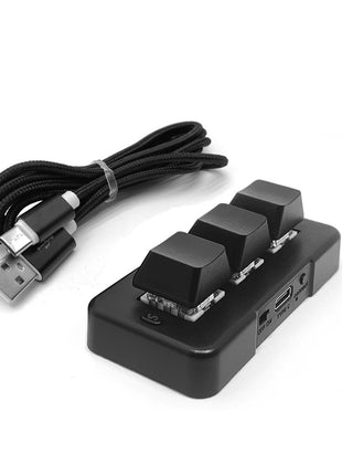 Mini PC Gaming Macro Programmable Keyboard – 3 Key USB/Wireless