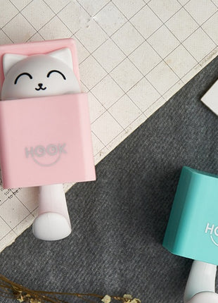 Adorable Cat Hook Wall Hanger Set of 4