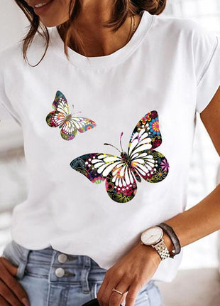 Crew Neck Casual Printed T-shirt