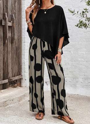 Summer Casual Women's Trousers Suit