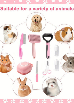 8-piece Beauty Tools Self-cleaning Suit