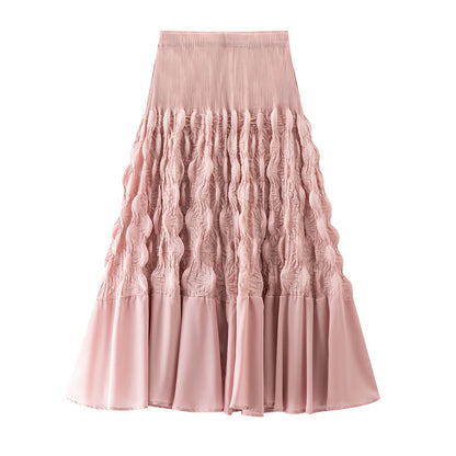 Designed Slimming Graceful Pleated Skirt