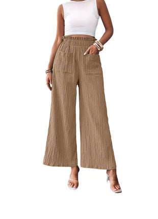 Casual Loose-fitting Wide-leg Trousers