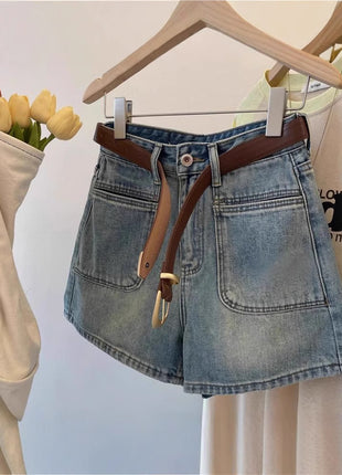 High Waist Denim Shorts