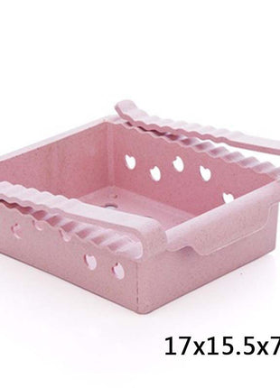 Hanging Plastic Refrigerator Clapboard Storage Rack Kitchen Supplies