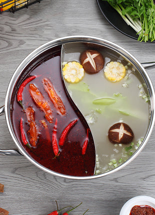 Stainless Steel Two-Flavour Hot Pot