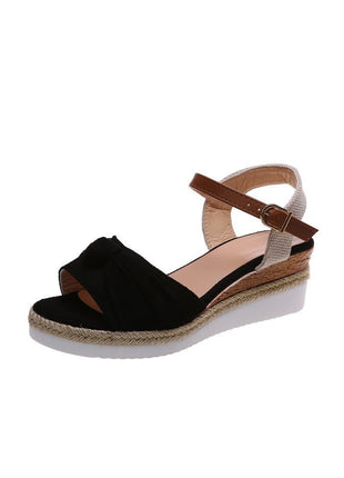 Bow Platform Sandals