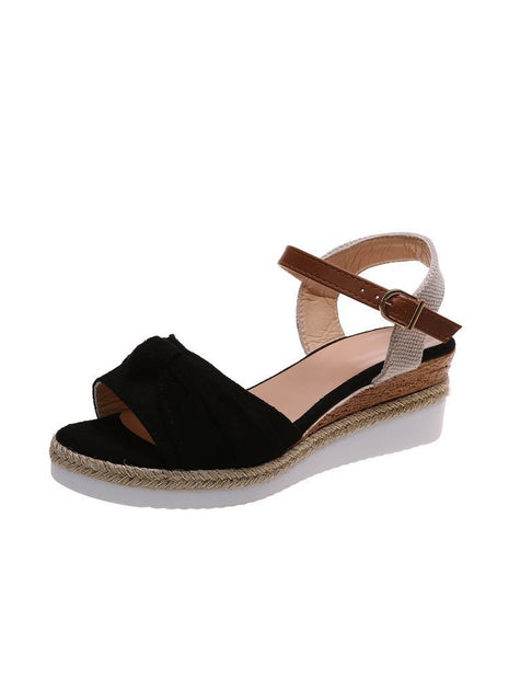Bow Platform Sandals