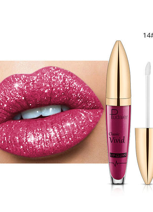 PUDAIER Lip Gloss Glitter Lipstick
