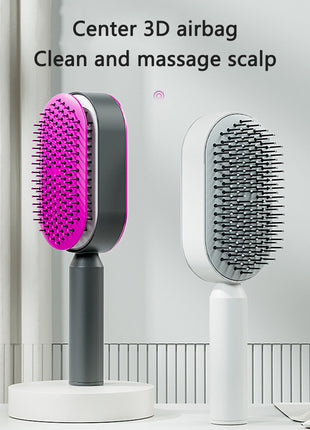 One-click Self-Cleaning Hairbrush