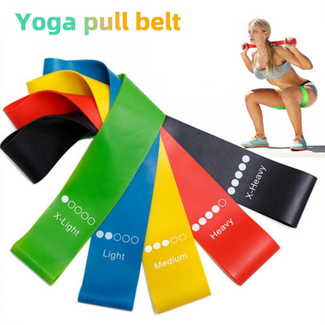 Yoga Resistance Rubber Bands Indoor Outdoor Fitness Equipment Pilates Training Workout Elastic Bands