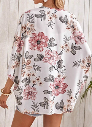 Fashion Without Buckle Batwing Sleeve Coat