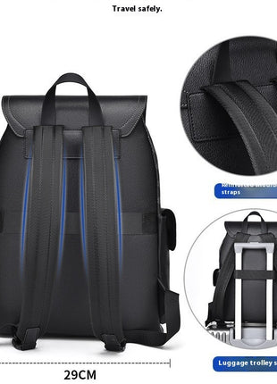 Curved Shoulder Strap New Casual Business Travel Backpack