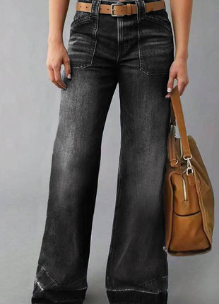 Retro High Waist Straight Loose Slimming Jeans