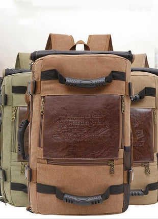 Canvas Backpack Huge Travel School Shoulder Computer Functional Versatile Bags Multifunctional Laptop Bag