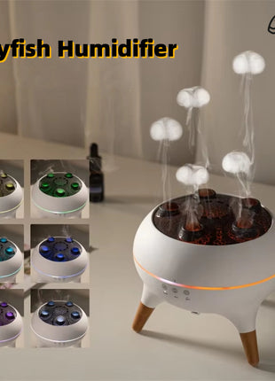 Intelligent Jellyfish Ultrasonic Air Humidifier Aroma Diffuser with Remote Control
