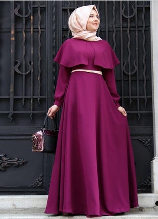 Elastic Sunshine Linen Plus Size Abaya