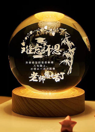 Crystal Ball Small Night Lamp Projection