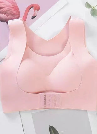Plus Size Ice Silk Seamless Back Bra