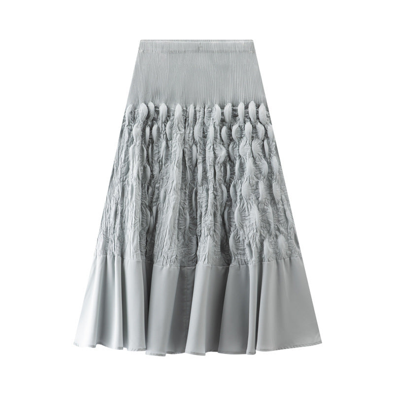 Designed Slimming Graceful Pleated Skirt