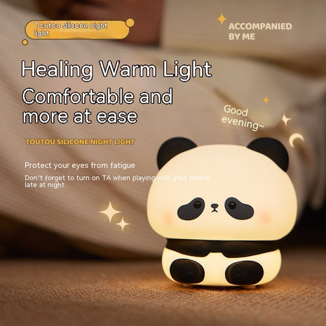 Cute Panda Silicone LED Night Light Touch