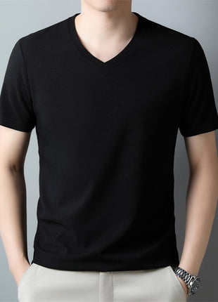 Thin Casual V-neck Short-sleeved T-shirt