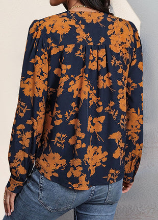 Pullover V-neck Printed Top