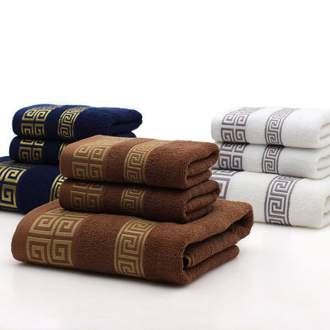 Cotton Towels Three-Piece Set – Soft & Absorbent