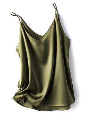 Satin Pure Colour All-matching Vest