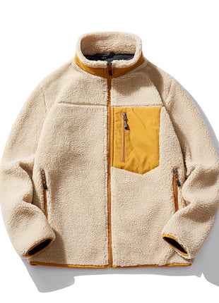 Imitated Lamb Velvet Casual Jacket