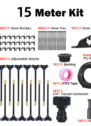 DIY Universal Adjustable Automatic Watering Device with Integrated Nozzle Kit