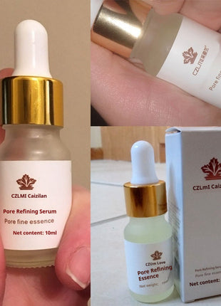 CZLi Mi Caizilian Pure Refining Serum with dropper and packaging on a neutral background