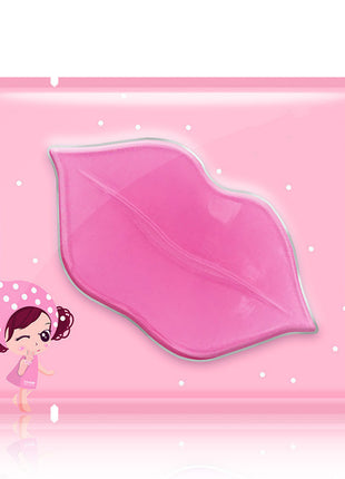 Pink gel patch on a pink background with a cartoon character.