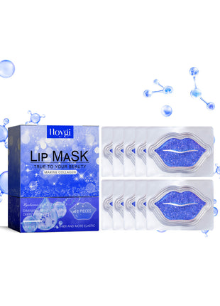 Hoygi lip mask packaging with multiple masks displayed on a white background
