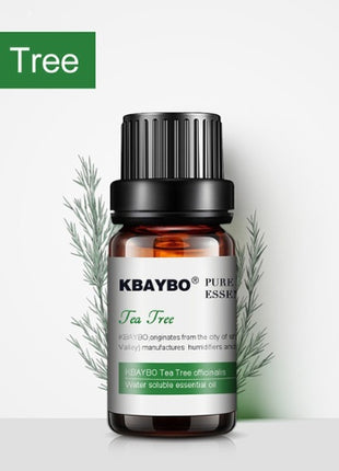 KBaybo Tea Tree essential oil bottle on a white background