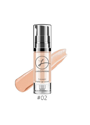 Langmann concealer bottle with applicator on a white background