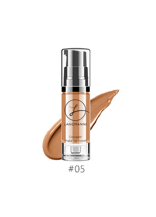 Langmann concealer bottle with applicator on a white background