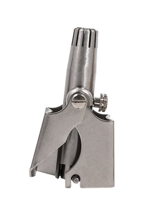 Metal tool with a blade on a white background