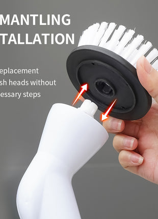 Wireless Electric Cleaning Long Handle 6 in 1 Brush