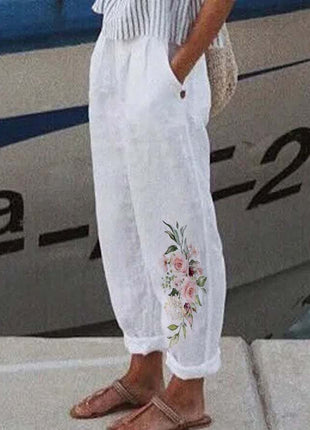 Digital Printing Bubble Crepe Trousers