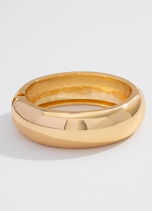 Irregular Metal Thin Glossy Bangle