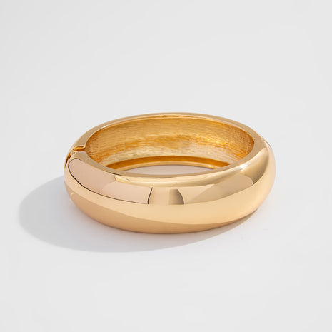 Irregular Metal Thin Glossy Bangle