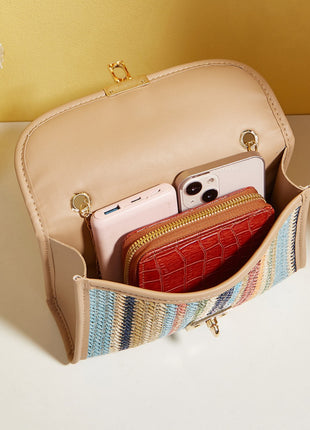 Woven Chain Square Crossbody Bag