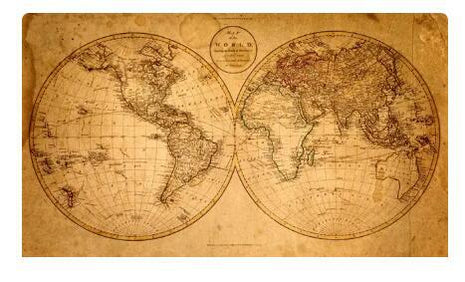 A Map of the World 100 x 150 cm