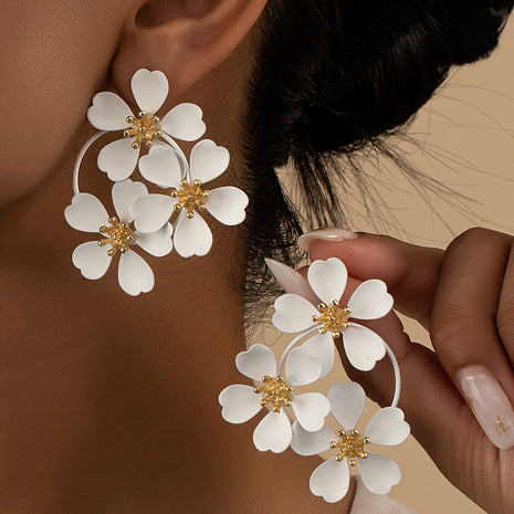 Retro Flower Earrings
