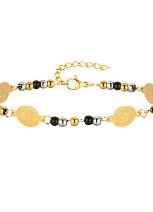 Stainless Steel Round Beads Bracelet